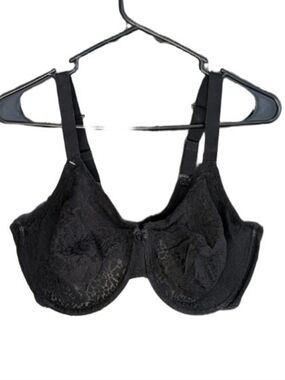 Wacoal Halo Lace Underwire Stretch Bra Black 851205 Size 40 DD